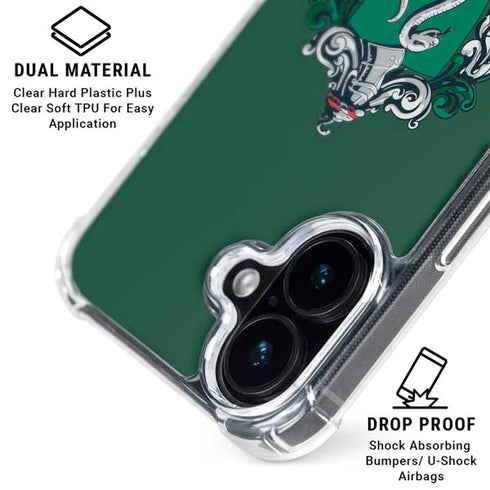 Wizarding World Harry Potter Slytherin House Crest iPhone 16 Clear Case